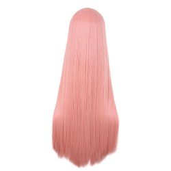 ⭐ Peluca de Kanekalon Lisa corte Recto 70 Cm Cosplay - Negro