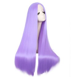 ⭐ Peluca de Kanekalon Lisa corte Recto 70 Cm Cosplay - Negro