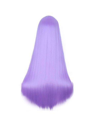 ⭐ Peluca de Kanekalon Lisa corte Recto 80 Cm Cosplay - Negro