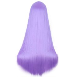 ⭐ Peluca de Kanekalon Lisa corte Recto 70 Cm Cosplay - Negro