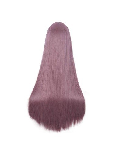 ⭐ Peluca de Kanekalon Lisa corte Recto 70 Cm Cosplay - Negro