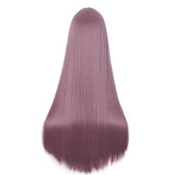 ⭐ Peluca de Kanekalon Lisa corte Recto 70 Cm Cosplay - Negro