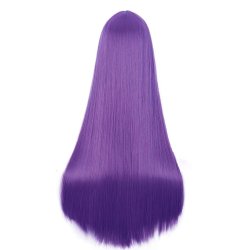 ⭐ Peluca de Kanekalon Lisa corte Recto 70 Cm Cosplay - Negro