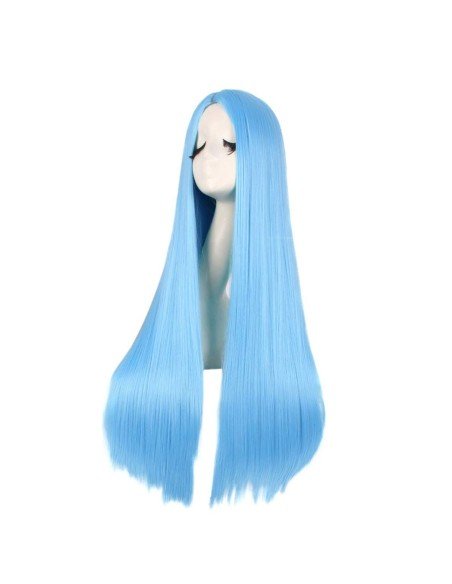 ⭐ Peluca de Kanekalon Lisa corte Recto 80 Cm Cosplay - Negro ⭐ Peluca de Kanekalon Lisa corte Recto 80 Cm Cosplay - Negro