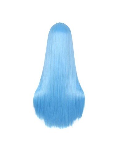 ⭐ Peluca de Kanekalon Lisa corte Recto 70 Cm Cosplay - Negro