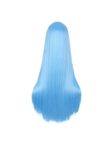 ⭐ Peluca de Kanekalon Lisa corte Recto 80 Cm Cosplay - Negro ⭐ Peluca de Kanekalon Lisa corte Recto 80 Cm Cosplay - Negro