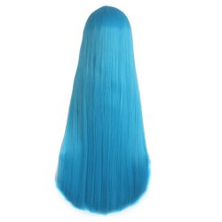 ⭐ Peluca de Kanekalon Lisa corte Recto 70 Cm Cosplay - Negro
