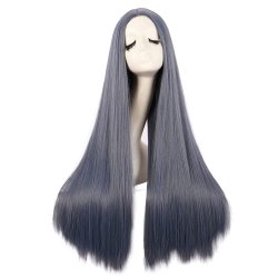 ⭐ Peluca de Kanekalon Lisa corte Recto 70 Cm Cosplay - Negro