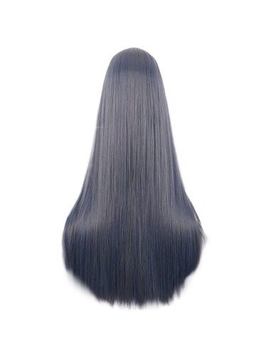 ⭐ Peluca de Kanekalon Lisa corte Recto 80 Cm Cosplay - Negro