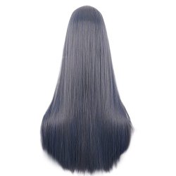 ⭐ Peluca de Kanekalon Lisa corte Recto 70 Cm Cosplay - Negro