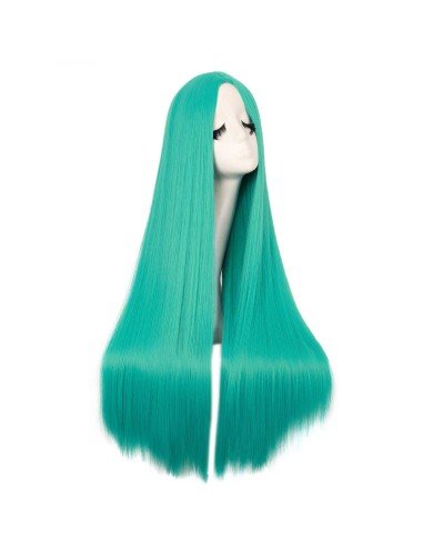 ⭐ Peluca de Kanekalon Lisa corte Recto 70 Cm Cosplay - Negro
