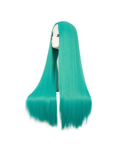 ⭐ Peluca de Kanekalon Lisa corte Recto 70 Cm Cosplay - Negro