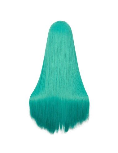 ⭐ Peluca de Kanekalon Lisa corte Recto 70 Cm Cosplay - Negro