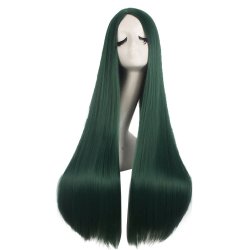 ⭐ Peluca de Kanekalon Lisa corte Recto 70 Cm Cosplay - Negro