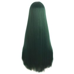 ⭐ Peluca de Kanekalon Lisa corte Recto 70 Cm Cosplay - Negro