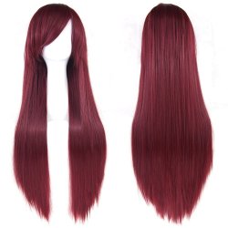 ⭐ Peluca de Kanekalon Lisa 80 Cm Cosplay Cabello largo