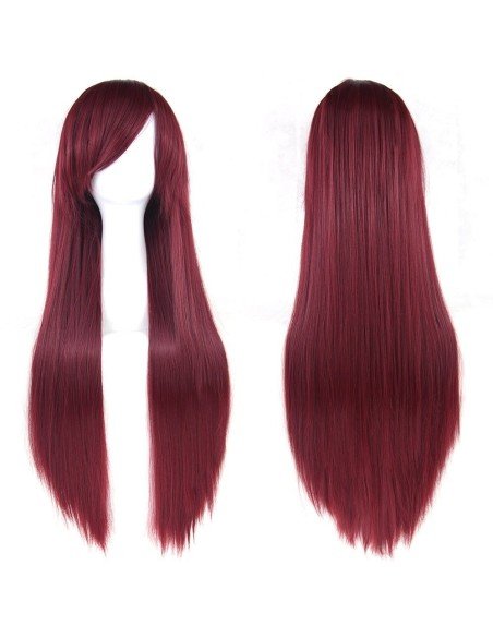⭐ Peluca de Kanekalon Lisa 80 Cm Cosplay Cabello largo