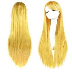 ⭐ Peluca de Kanekalon Lisa 80 Cm Cosplay Cabello largo