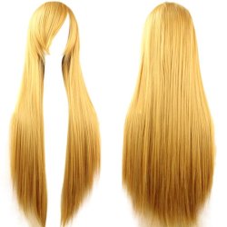 ⭐ Peluca de Kanekalon Lisa 80 Cm Cosplay Cabello largo