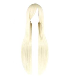⭐ Peluca de Kanekalon Lisa 80 Cm Cosplay Cabello largo
