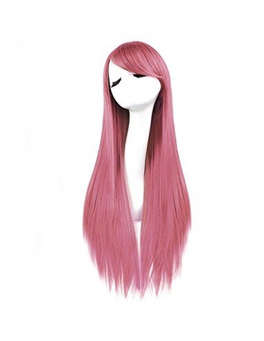 ⭐ Peluca de Kanekalon Lisa 80 Cm Cosplay Cabello largo