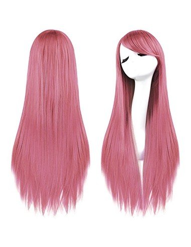 ⭐ Peluca de Kanekalon Lisa 80 Cm Cosplay Cabello largo
