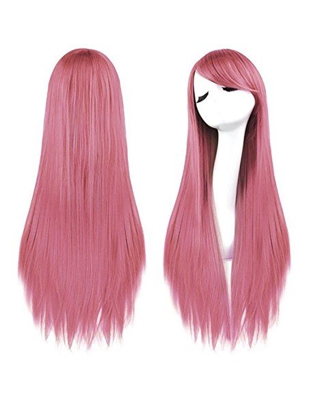 ⭐ Peluca de Kanekalon Lisa 80 Cm Cosplay Cabello largo
