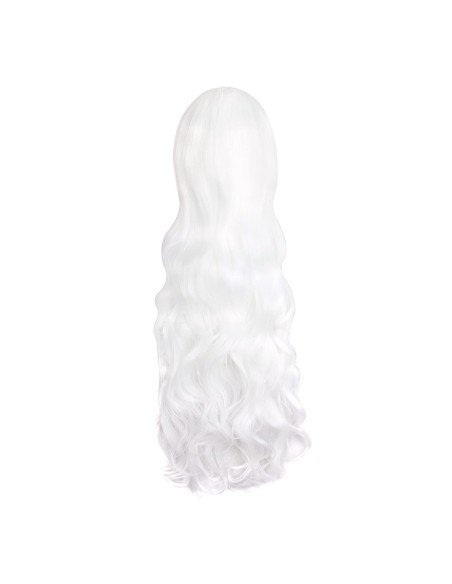 ⭐ Peluca Cosplay Ondulada 80cm Kanekalon Blanco ⭐ Peluca Cosplay Ondulada 80cm Kanekalon Blanco