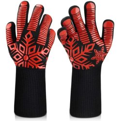 ⭐ Guantes BBQ Hornear Silicona Termo Resistente Calor