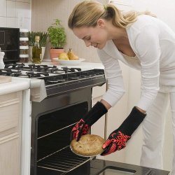 ⭐ Guantes BBQ Hornear Silicona Termo Resistente Calor