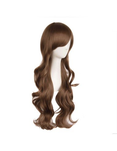 ⭐  Peluca Color Natural 70cm Cabello Sintético kanekalón