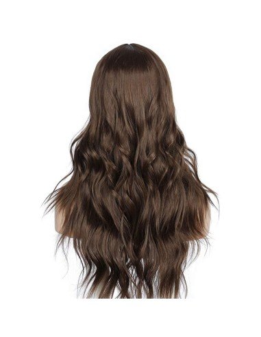 ⭐  Peluca Color Natural 60cm cabello sintético Rubio Oscuro