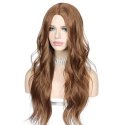⭐  Peluca Color Natural 60cm Cabello Sintético kanekalón