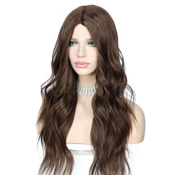 ⭐  Peluca Color Natural 60cm Cabello Sintético kanekalón