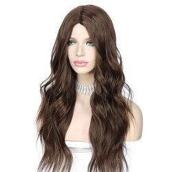 ⭐  Peluca Color Natural 60cm Cabello Sintético kanekalón