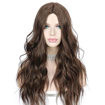 ⭐  Peluca Color Natural 60cm Cabello Sintético kanekalón