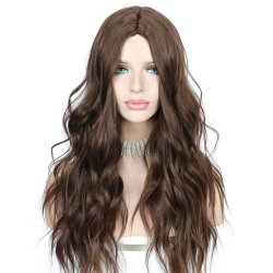 ⭐  Peluca Color Natural 60cm Cabello Sintético kanekalón