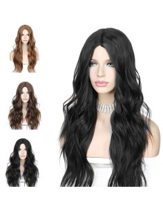 ⭐  Peluca Color Natural 60cm Cabello Sintético kanekalón 2