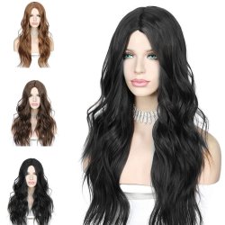 ⭐  Peluca Color Natural 60cm Cabello Sintético kanekalón