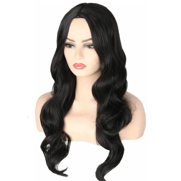 ⭐  Peluca Color Natural 60cm Cabello Sintético kanekalón