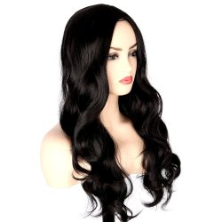 ⭐  Peluca Color Natural 60cm Cabello Sintético kanekalón