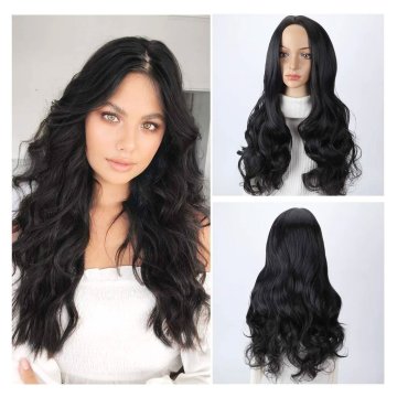 ⭐  Peluca Color Natural 60cm Cabello Sintético kanekalón