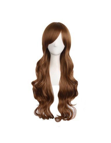 ⭐  Peluca Color Natural 70cm Cabello Sintético kanekalón