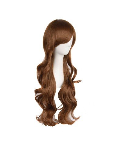 ⭐  Peluca Color Natural 70cm Cabello Sintético kanekalón