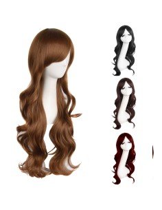 ⭐  Peluca Color Natural 70cm Cabello Sintético kanekalón