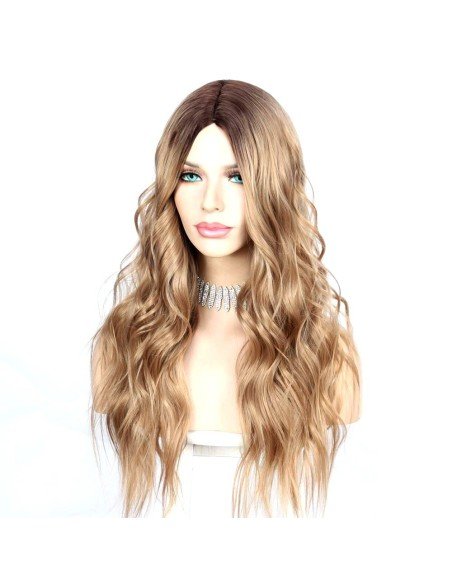 Peluca Balayage Cosplay Degradee Kanekalon 60cm Uso Diario