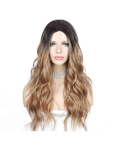 Peluca Balayage Cosplay Degradee Kanekalon 60cm Uso Diario