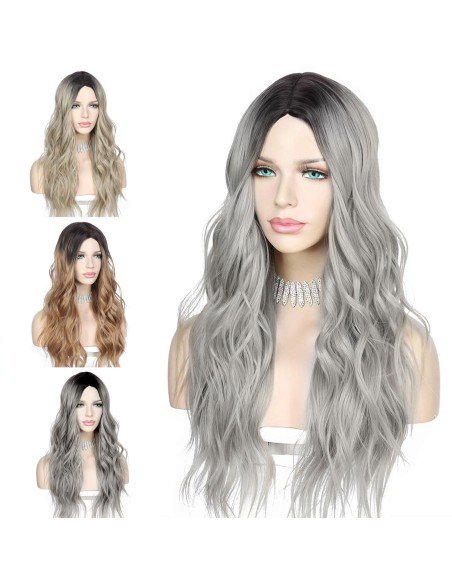 Peluca Balayage Cosplay Degradee Kanekalon 60cm Uso Diario Peluca Balayage Cosplay Degradee Kanekalon 60cm Uso Diario