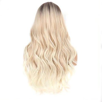 ⭐  Peluca Color Natural 60cm Cabello Sintético kanekalón