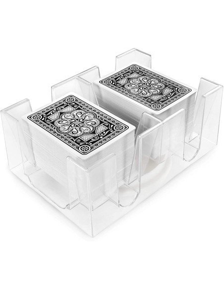 Dual Deck Revolving Card Holder - Soporte Giratorio Cartas